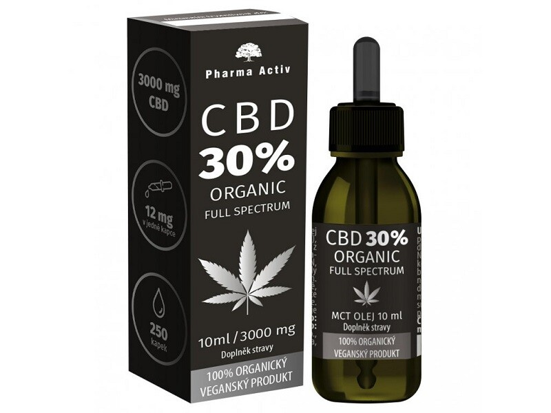 PHARMA ACTIV CBD 30% organic 3000 mg Full Spectrum 10 ml