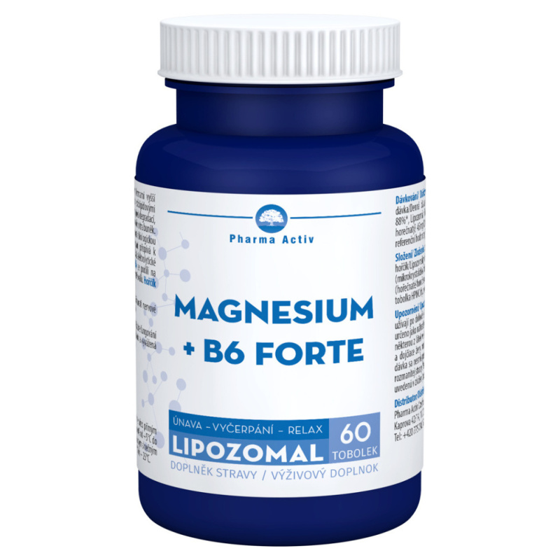 Magnesium +B6 forte lipozomal tob.60