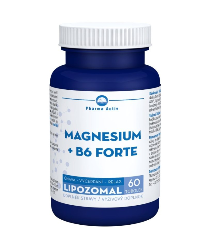 Magnesium +B6 forte lipozomal tob.60