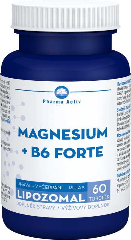 Magnesium +B6 forte lipozomal tob.60