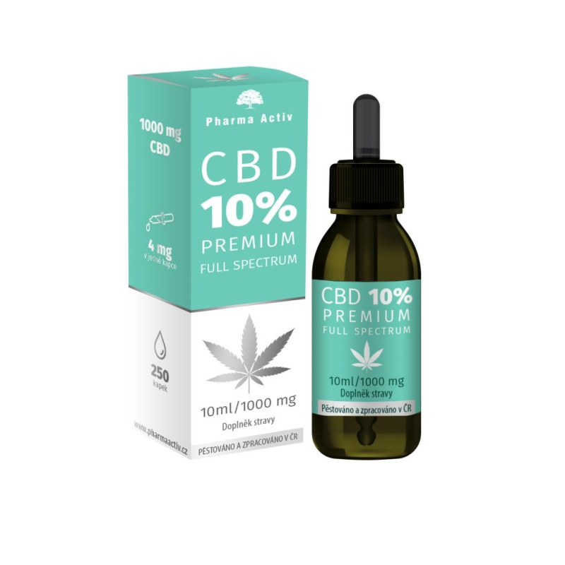 PHARMA ACTIV CBD 10% premium 1000 mg Full Spectrum 10 ml