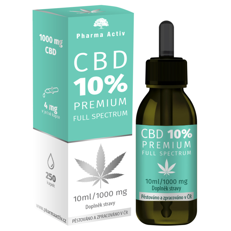 PHARMA ACTIV CBD 10% premium 1000 mg Full Spectrum 10 ml