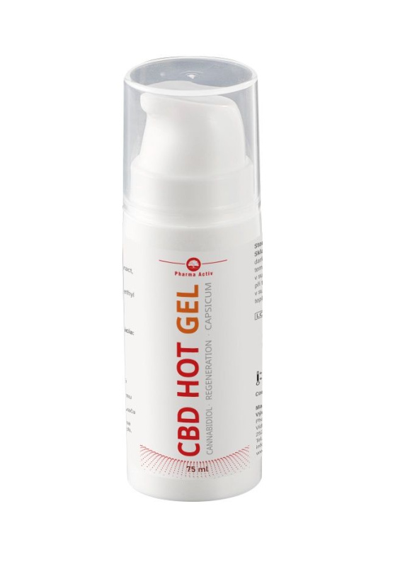 Pharma Activ CBD HOT GEL Capsicum gel na svaly a klouby 75 ml