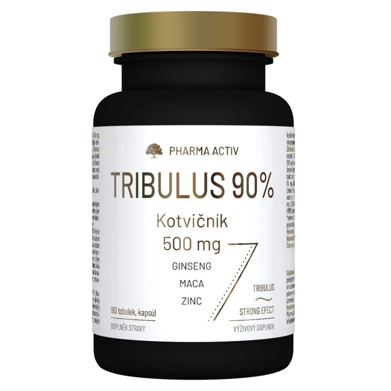 PHARMA ACTIV Tribulus 90% kotvičník 500 mg 90 tobolek
