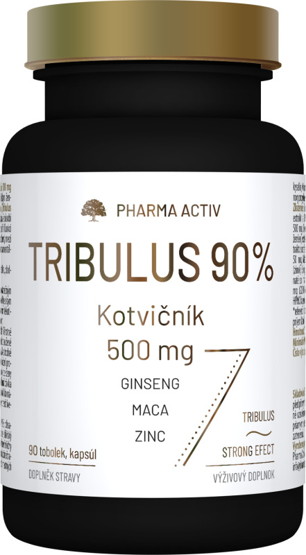 PHARMA ACTIV Tribulus 90% kotvičník 500 mg 90 tobolek