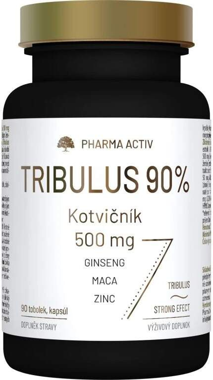 PHARMA ACTIV Tribulus 90% kotvičník 500 mg 90 tobolek