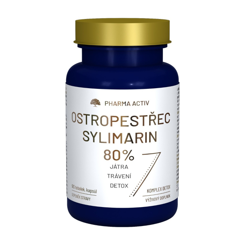 PHARMA ACTIV Ostropestřec Sylimarin 80% 90 tobolek