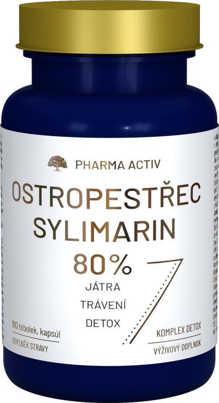 PHARMA ACTIV Ostropestřec Sylimarin 80% 90 tobolek