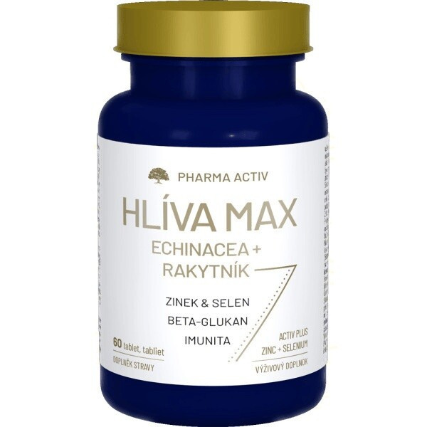PHARMA ACTIV HLÍVA MAX Echinacea + Rakytník 60 tablet