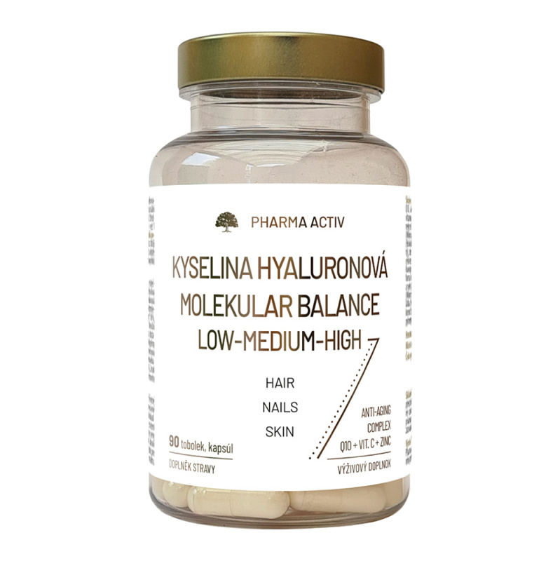 PHARMA ACTIV Kyselina Hyaluronová low-medium high 90 tobolek