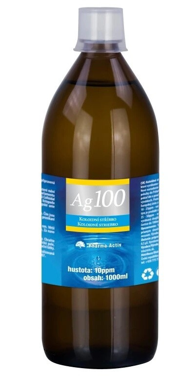 Pharma Activ Koloidní stříbro Ag100 10ppm 1000 ml
