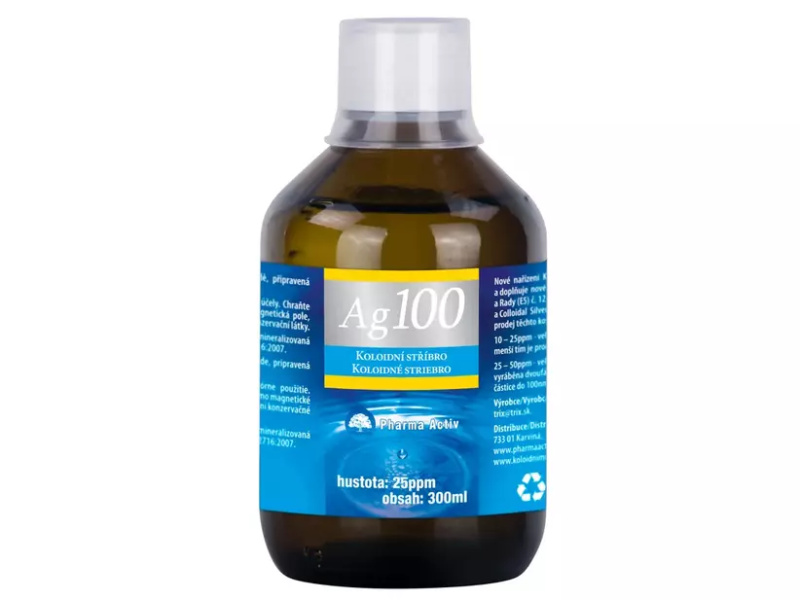 Pharma Activ Koloidní stříbro Ag100 10ppm 300 ml