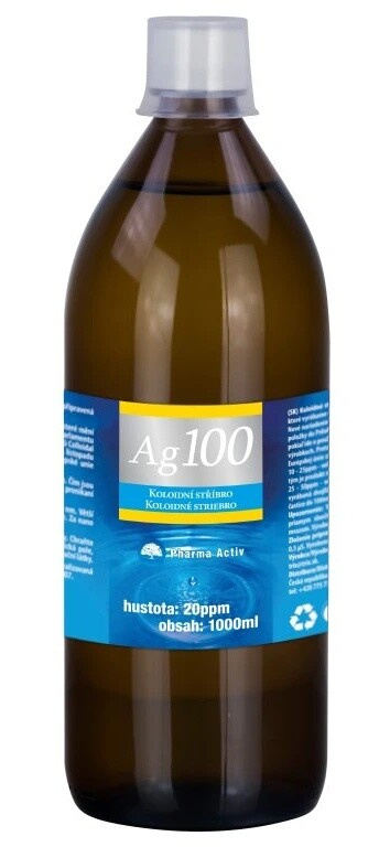 Pharma Activ Koloidní stříbro Ag100 20ppm 1000 ml