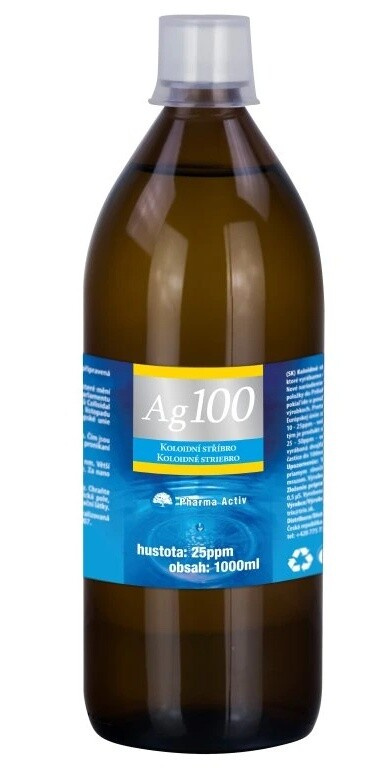 Pharma Activ Koloidní stříbro Ag100 25ppm 1000 ml