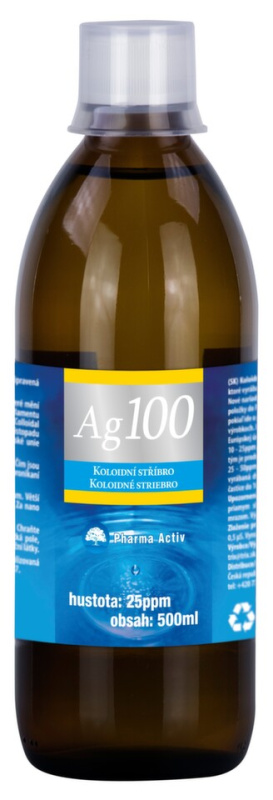 Koloidní stříbro Ag100 25ppm 500ml