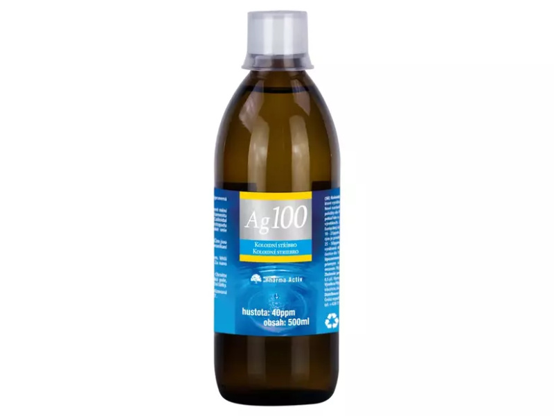 Pharma Activ Koloidní stříbro Ag100 40ppm 500 ml