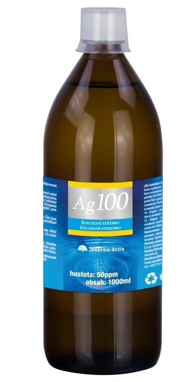 Pharma Activ Koloidní stříbro Ag100 50ppm 1000 ml