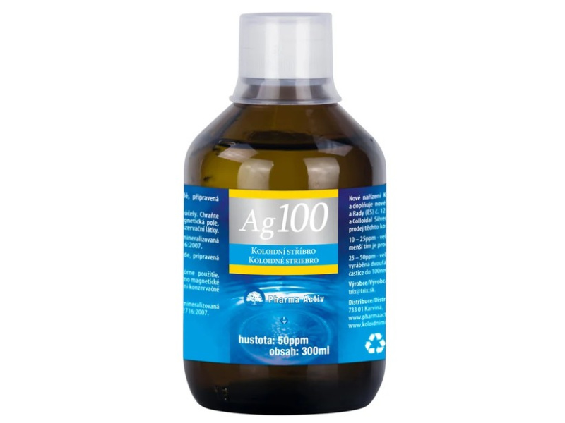 Pharma Activ Koloidní stříbro Ag100 50ppm 300 ml
