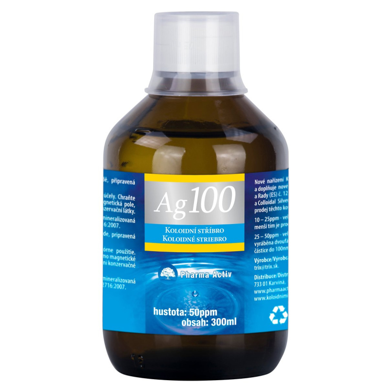 Pharma Activ Koloidní stříbro Ag100 50ppm 300 ml