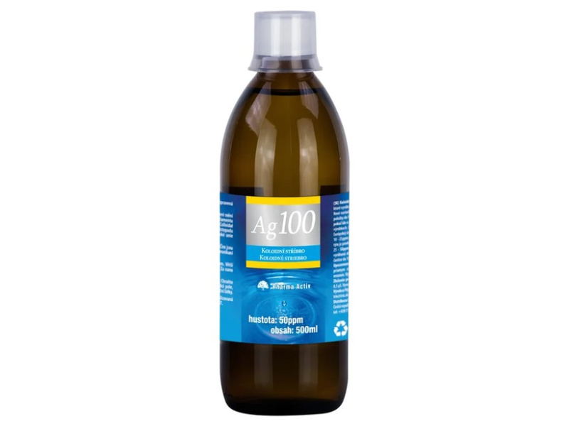 Pharma Activ Koloidní stříbro Ag100 50ppm 500 ml