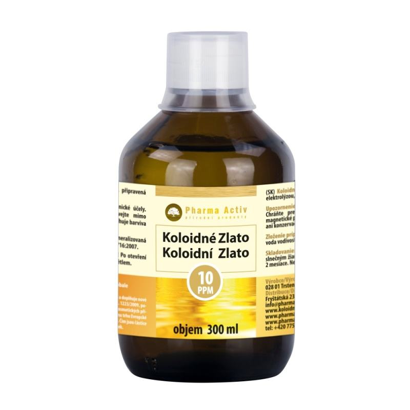 Pharma Activ Koloidní zlato 10ppm 300 ml