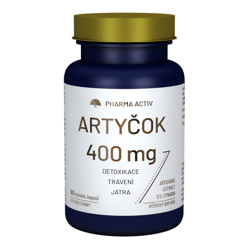 PHARMA ACTIV Artyčok 400mg 90 tobolek