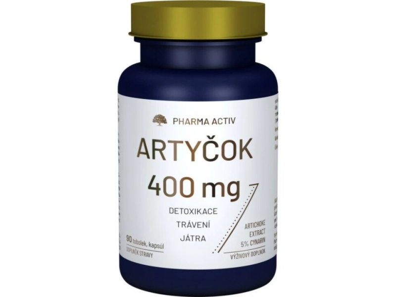 PHARMA ACTIV Artyčok 400mg 90 tobolek