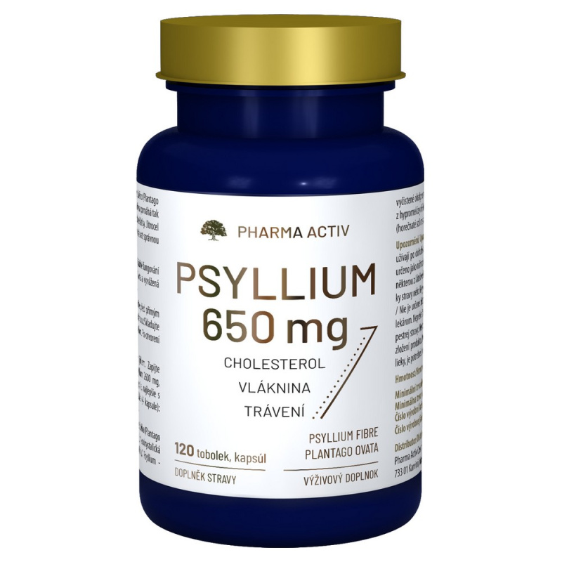 PHARMA ACTIV Psyllium 650mg 120 tobolek