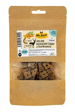 UGF pamlsek Mr. Haff moučný červ, jelen a kurkuma  100g