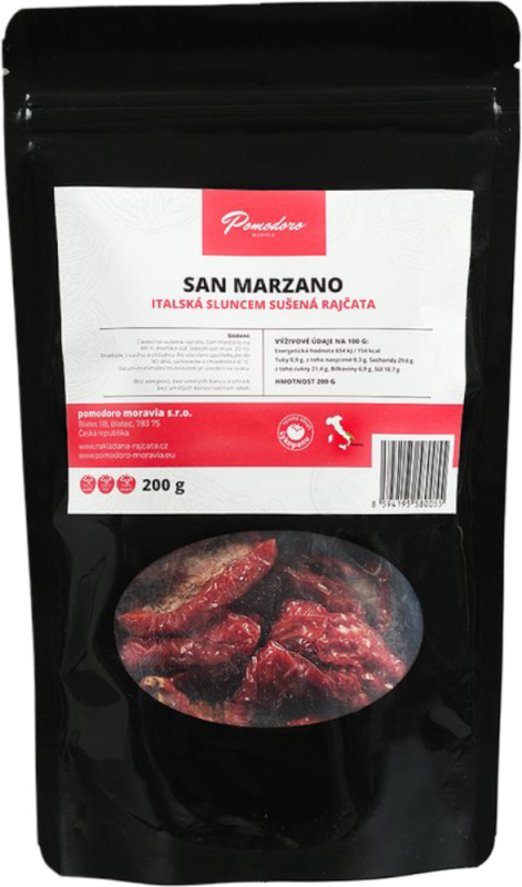 Pomodoro moravia Sušená rajčata v uzavíratelném obalu Pomodoro moravia 200g