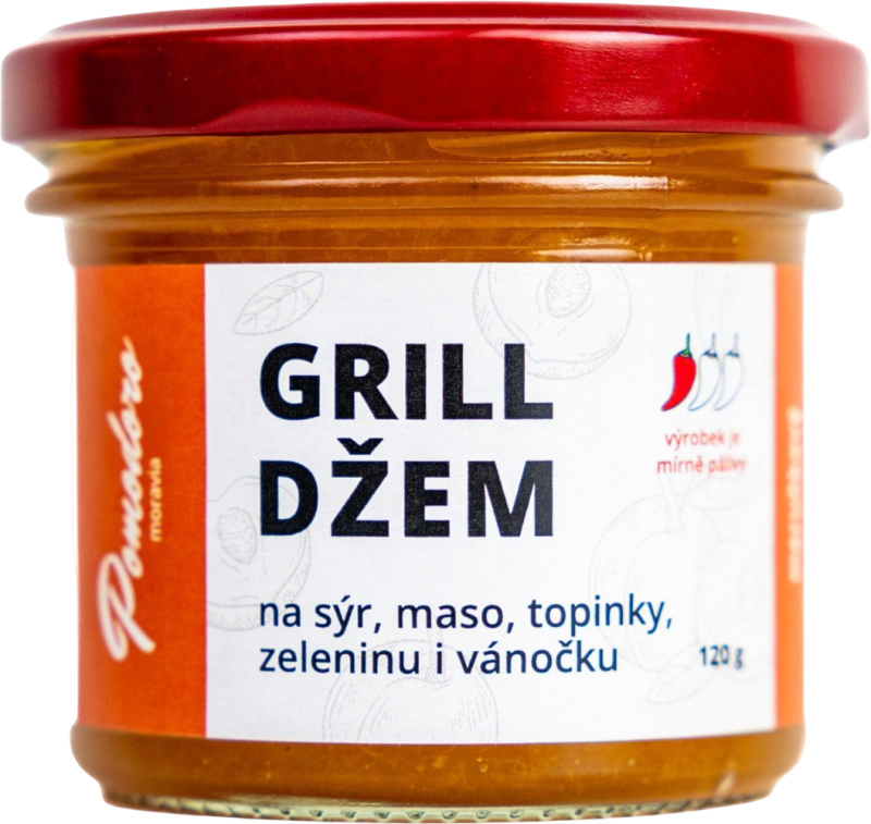 Pomodoro moravia Džem Grill meruňkový s habanero yellow 120g