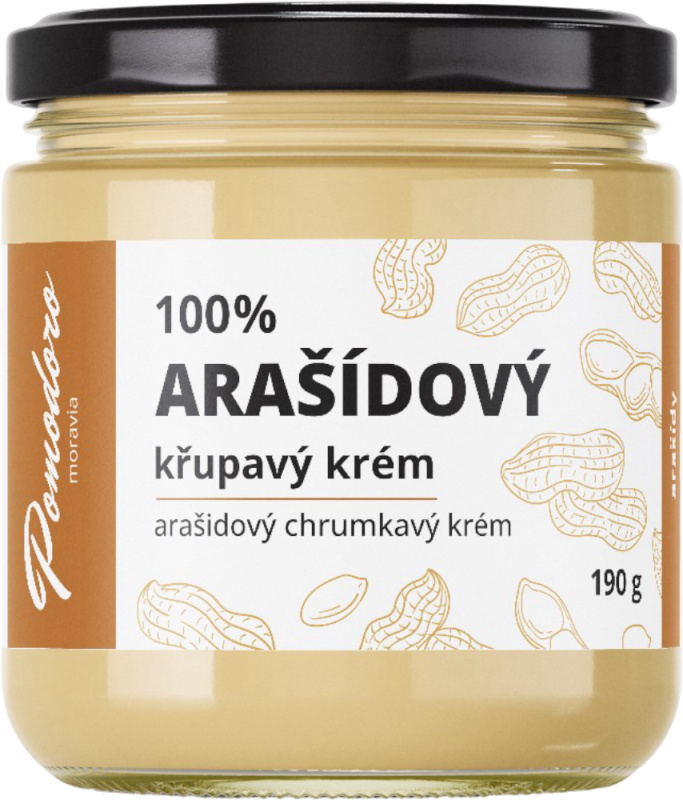 Pomodoro moravia Arašídový krém křupavý 100% Pomodoro moravia 190g