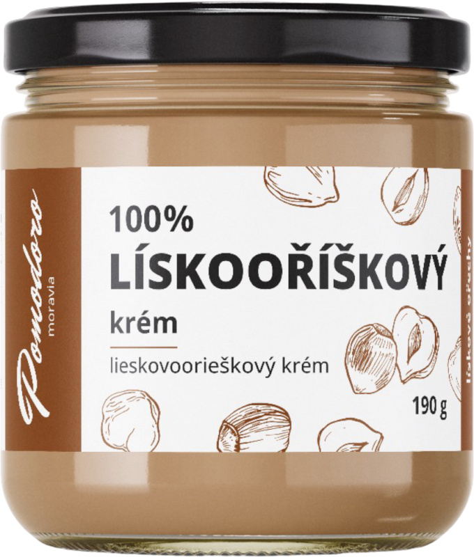 Pomodoro moravia Lískooříškový krém 100% Pomodoro moravia 190g