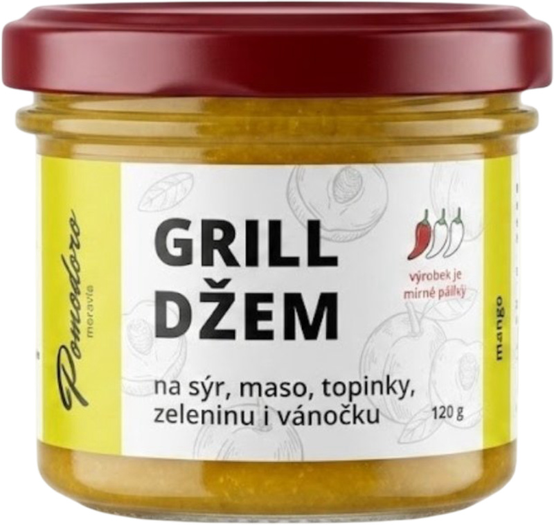 Pomodoro moravia Džem Grill mangový s habanero yellow 120g