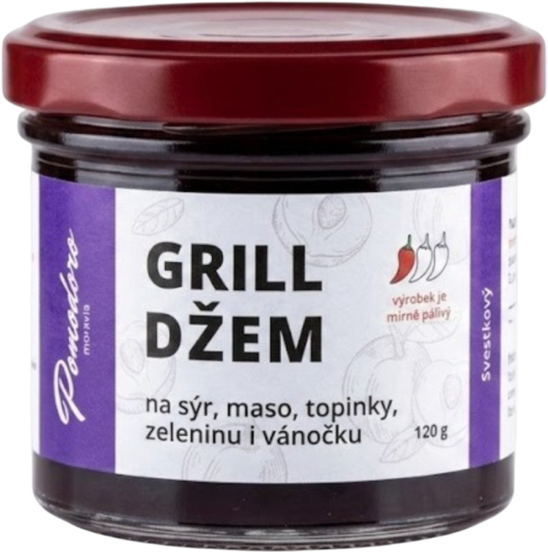 Pomodoro moravia Džem Grill švestkový s habanero yellow 120g