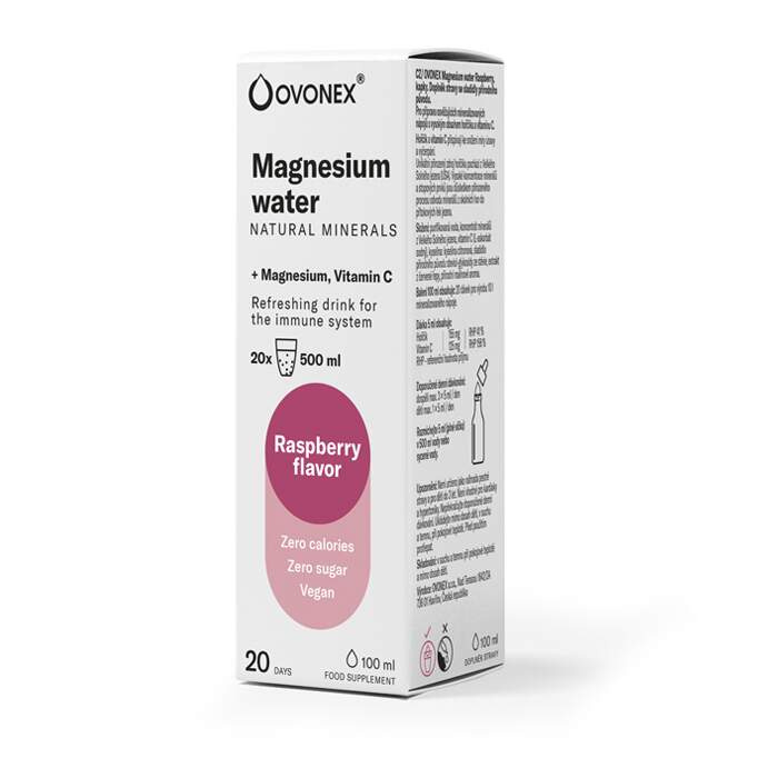Ovonex Magnesium water Raspberry, 100 ml