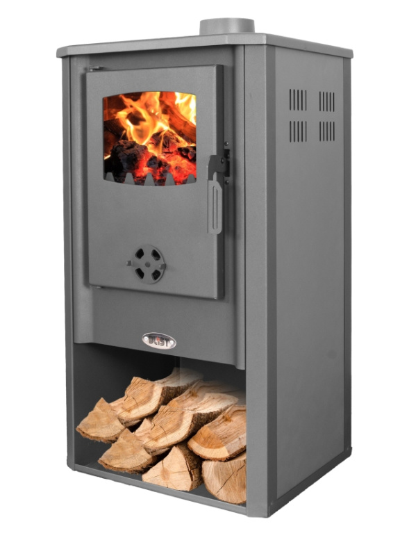 Krbová kamna Blist ATENE S - grey + příslušenství