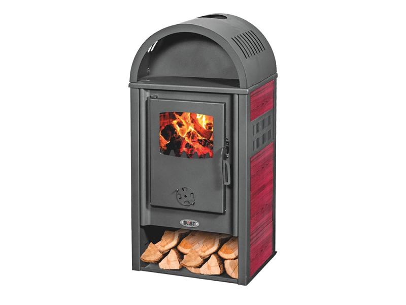 Krbová kamna Blist VIENNA 8 kW - Red + příslušenství