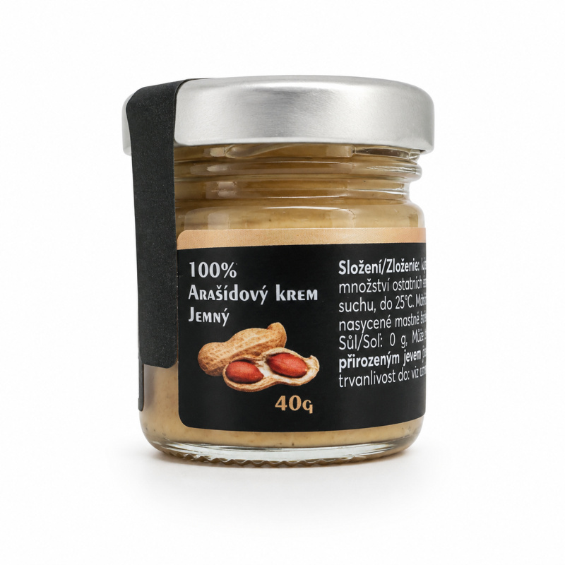 Božské Oříšky 100% Arašídový krém - jemný 40g