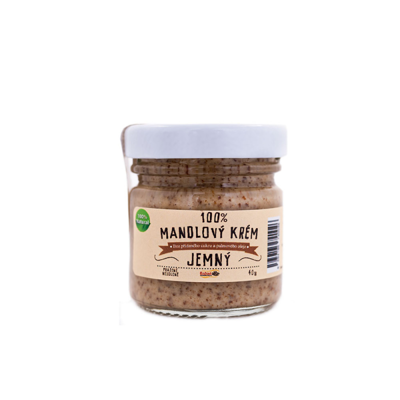 Božské Oříšky 100% Mandlový krém - jemný 40g