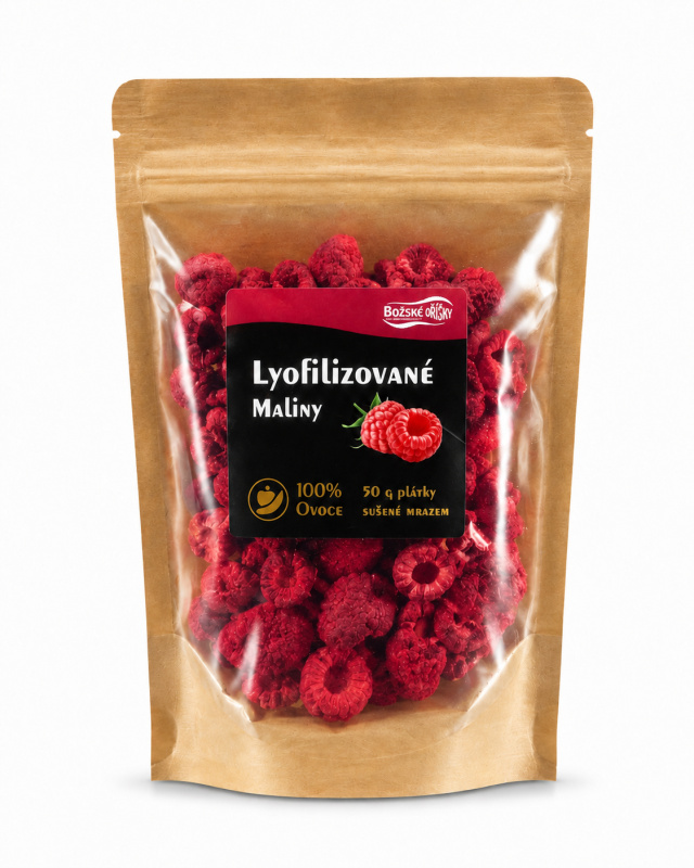 Božské Oříšky Lyofilizované maliny 50g
