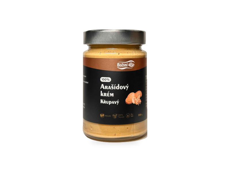Božské Oříšky 100% Arašídový krém - křupavý 330 g