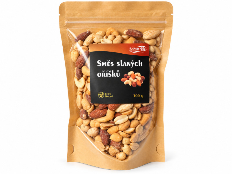 Božské Oříšky Směs slaných oříšků 300 g