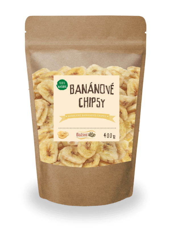 Božské Oříšky Banánové chipsy 400 g