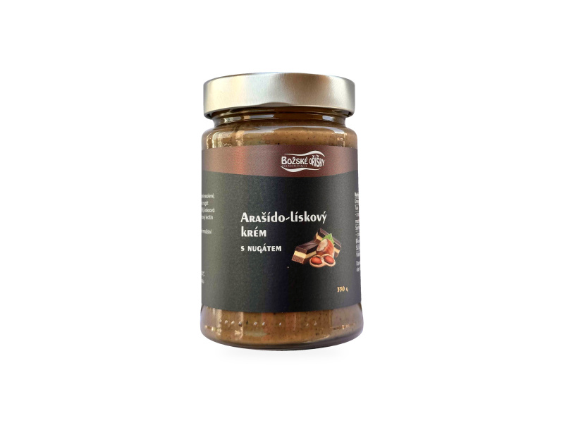 Božské Oříšky Arašído-Lískový krém s nugátem 330 g