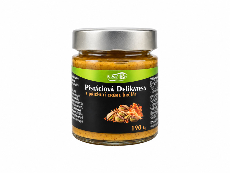 Božské Oříšky Pistáciový delikates s příchutí crème brûlée 190 g