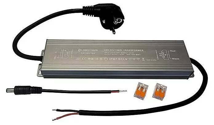 Elektronické trafo Direct Signs pro LED profily / 150 W / 24 V / IP67 / šedá Varianta: ivi1