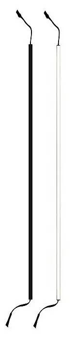 Světelný pás Direct Signs pro akustické panely / LED / 151,5 cm / 18 W / 1260 lm / IP20 / teplá bílá / černá/bílá Varianta: ivi3