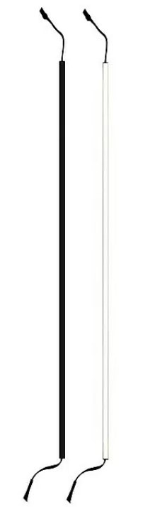 Světelný pás Direct Signs pro akustické panely / LED / 12 W / 101,5 cm / 840 lm / teplá bílá / černá/bílá Varianta: ivi1