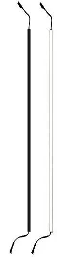 Světelný pás Direct Signs CCT pro akustické panely / LED / 101,5 cm / 12 W / vícebarevná / 24 V / IP20 / černá/bílá Varianta: ivi1